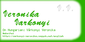 veronika varkonyi business card